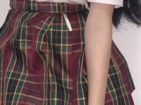 六年级夏季校服裙子白色长袜双人学院清纯亮色校服袜穿